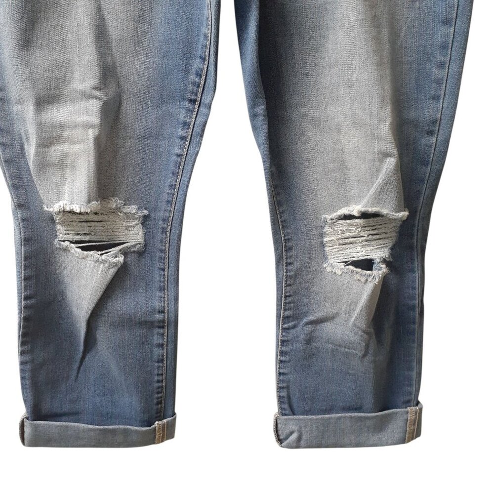 Jessica Simpson Arrow Y2K Straight Jeans Womens Size 30 Blue Denim Distressed - Picture 3 of 7